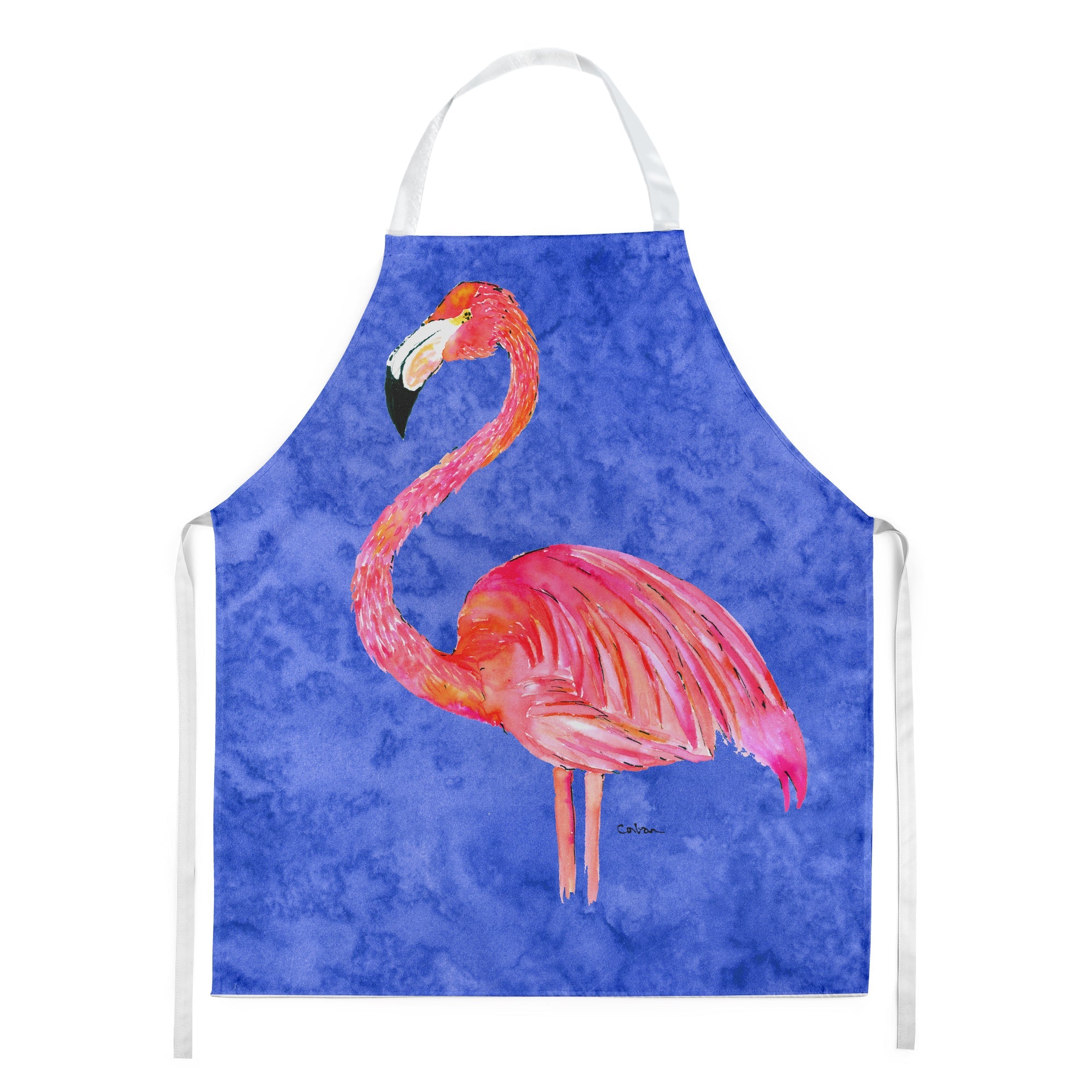 Flamingo Apron Cooking Kitchen Server Baking Crafts Gardening for Adult Women Men, Unisex, Large, Multicolor