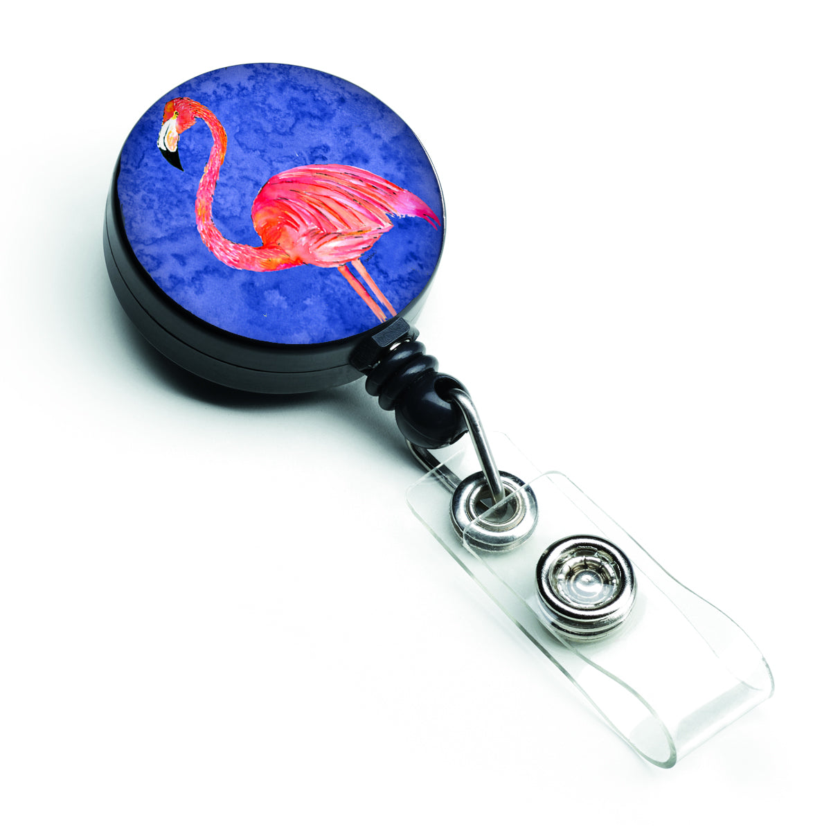 Flamingo Retractable Badge Reel for Nurses ID Badge Holder with Clip Retractable Employee Badge Holder, Belt Clip