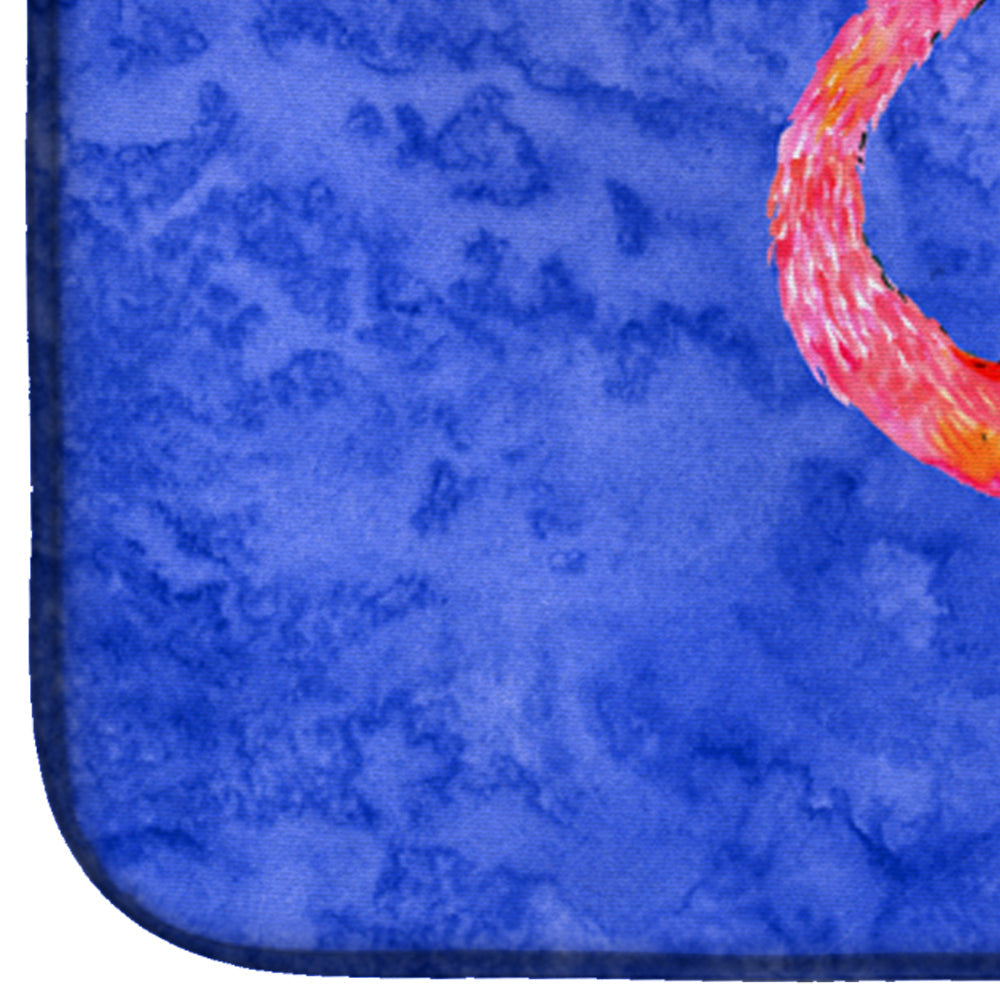 Flamingo Dish Drying Mat Absorbent Dish Drying Mat Pad for Kitchen Counter Dish Drainer Mat for Countertop, 14 x 21", Multicolor