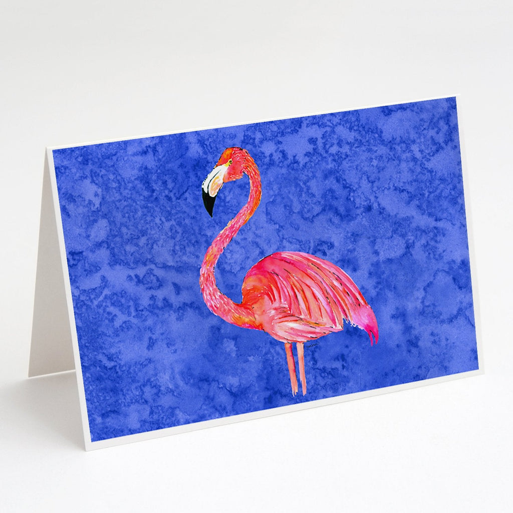 Flamingo Greeting Cards Pack of 8 Blank Cards with Envelopes Whimsical A7 Size 5x7