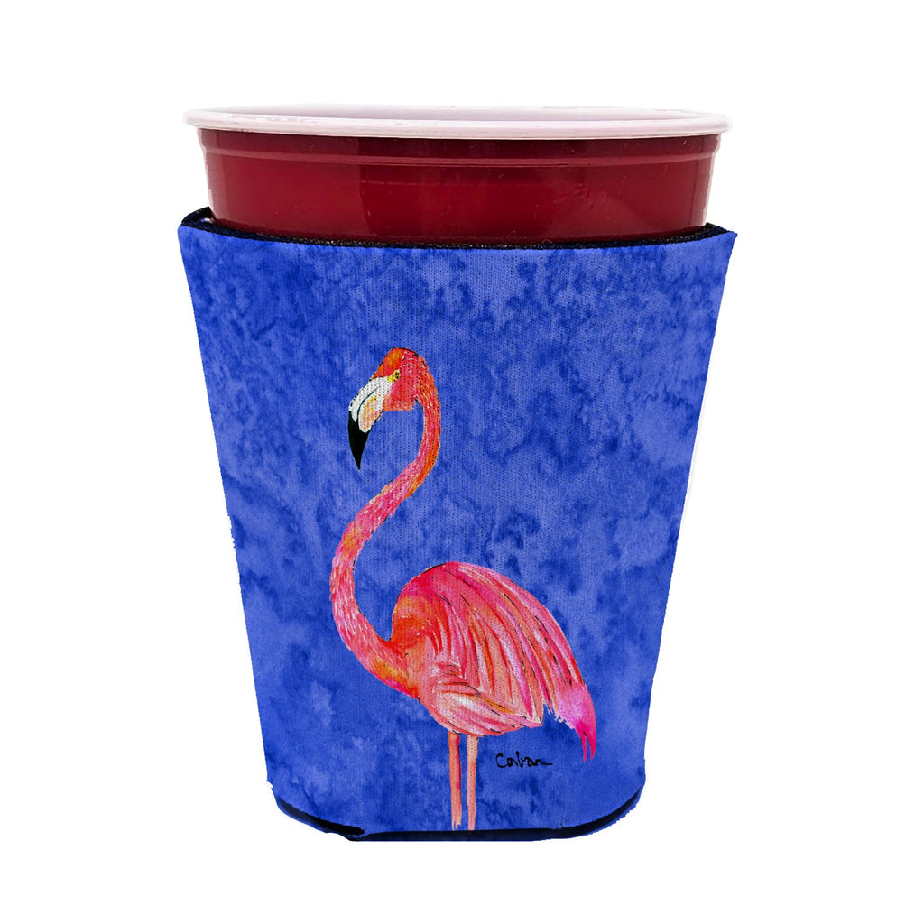Flamingo Red Cup Hugger Sleeve for 16–22 oz Party Cups, Insulated Foam Drink Holder for Iced Coffee, Tailgate & BBQ Reusable