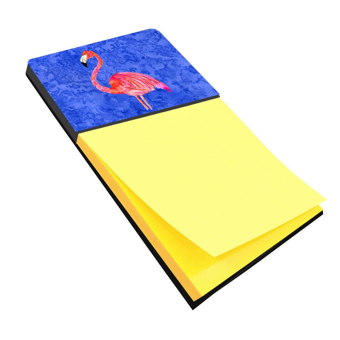 Flamingo Watercolor Sticky Note Holder Refillable Dispenser Desk Accessory 3x3 Pad Gift