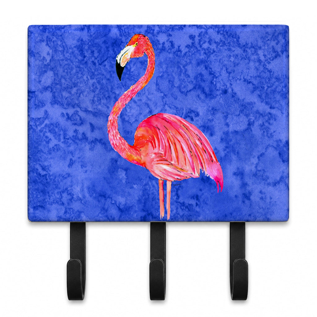 Flamingo Leash or Key Holder Wall Hooks, Coat Rack Wall Mount, for Hanging Keys, Towels, Aprons, Leashes