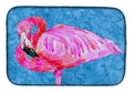 Flamingo Dish Drying Mat Absorbent Dish Drying Mat Pad for Kitchen Counter Dish Drainer Mat for Countertop, 14 x 21", Multicolor