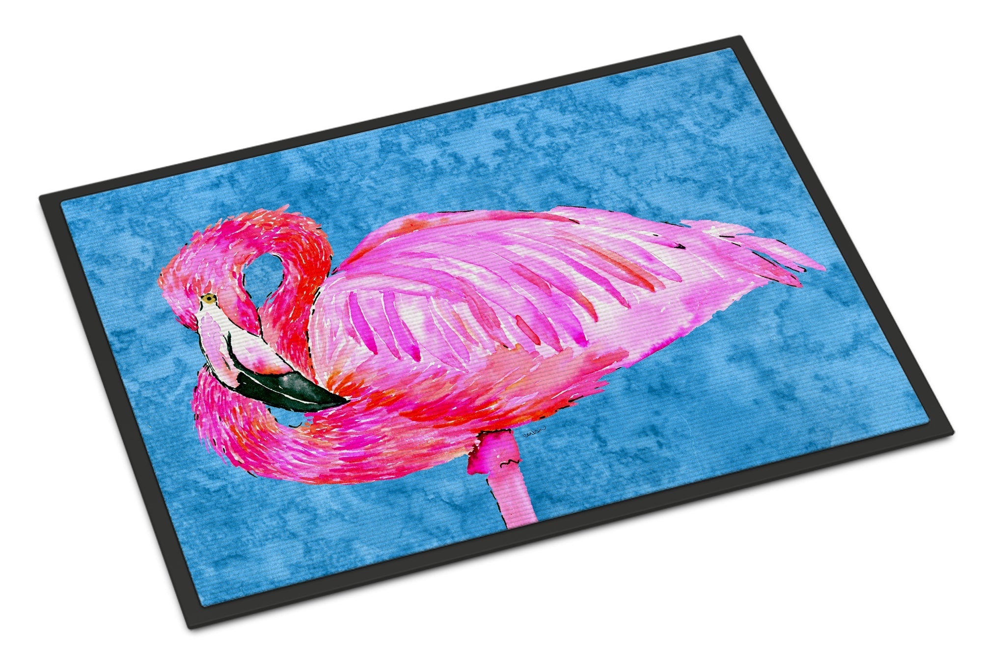 Flamingo Doormat Indoor Outdoor 24H X 36W Front Door Mat Rugs for Entryway, Non Slip Washable Low Pile,