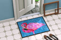 Flamingo Doormat Indoor Outdoor 24H X 36W Front Door Mat Rugs for Entryway, Non Slip Washable Low Pile,