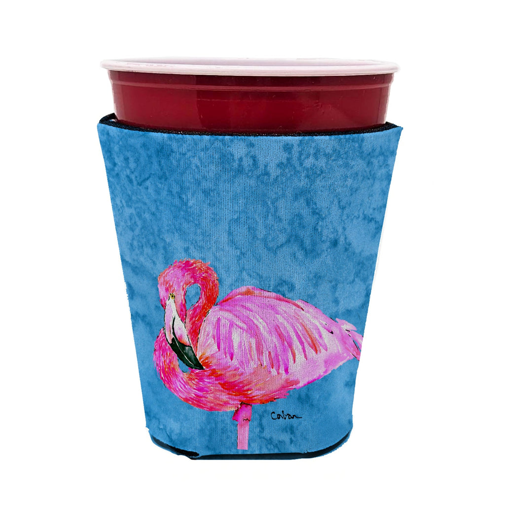 Flamingo Red Cup Hugger Sleeve for 16–22 oz Party Cups, Insulated Foam Drink Holder for Iced Coffee, Tailgate & BBQ Reusable