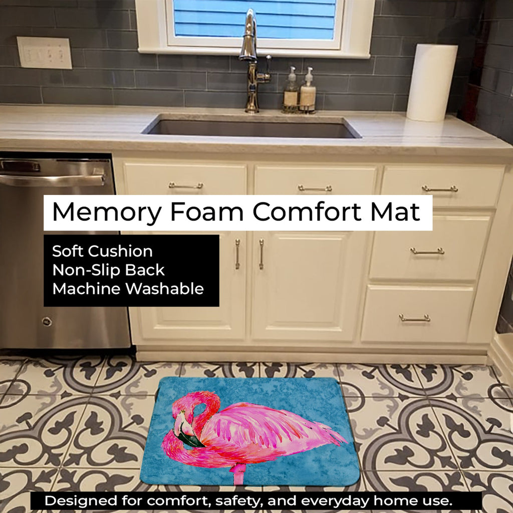 Flamingo Memory Foam Kitchen Mat Machine Washable Anti-Fatigue Cushion Comfort Bath or Kitchen Rug