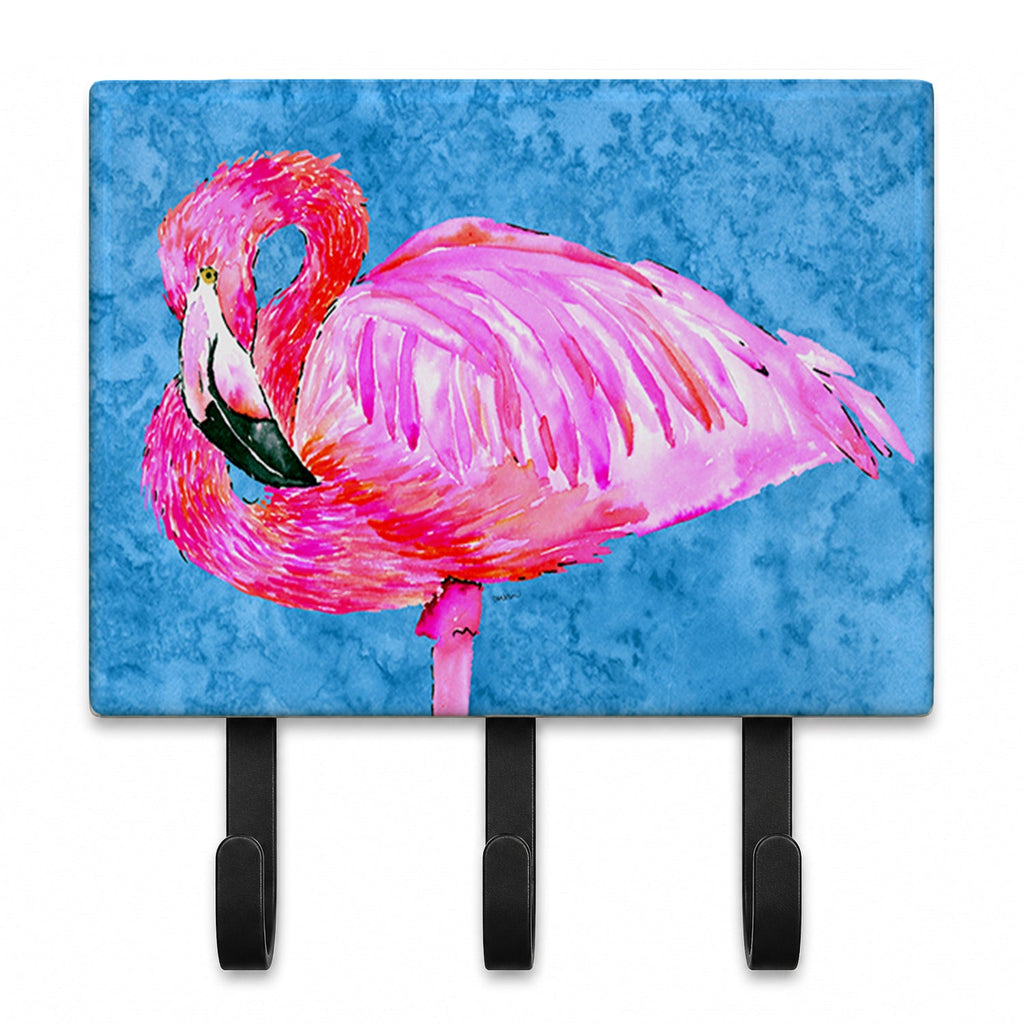 Flamingo Leash or Key Holder Wall Hooks, Coat Rack Wall Mount, for Hanging Keys, Towels, Aprons, Leashes