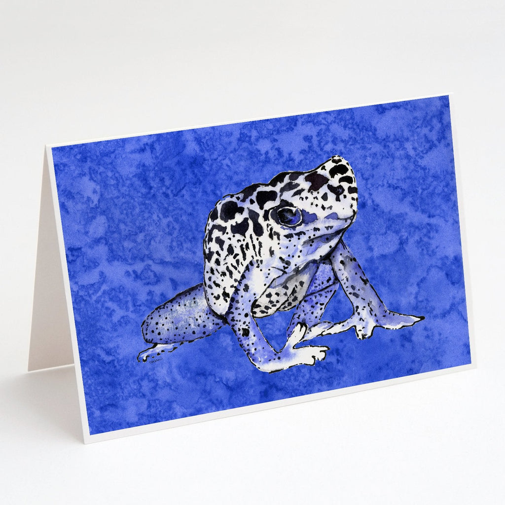 Frog Greeting Cards Pack of 8 Blank Cards with Envelopes Whimsical A7 Size 5x7
