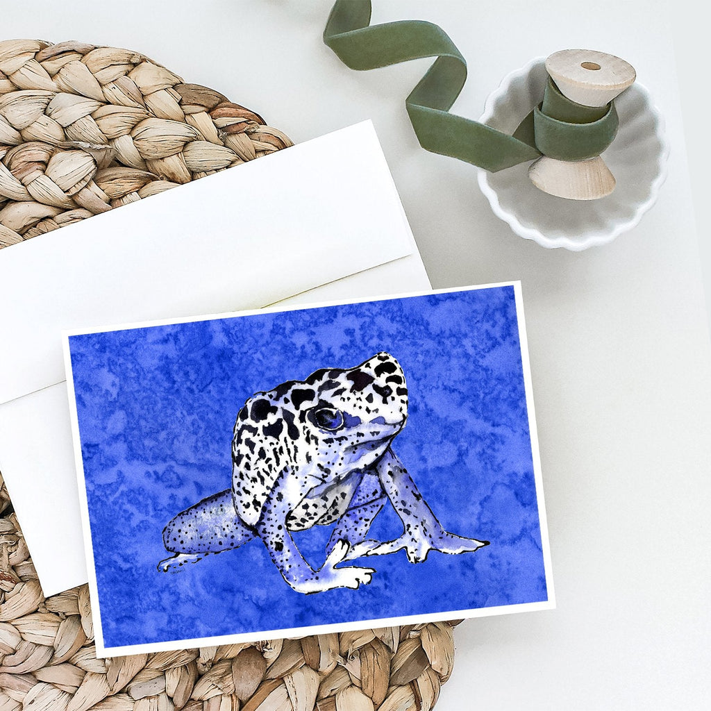 Frog Greeting Cards Pack of 8 Blank Cards with Envelopes Whimsical A7 Size 5x7