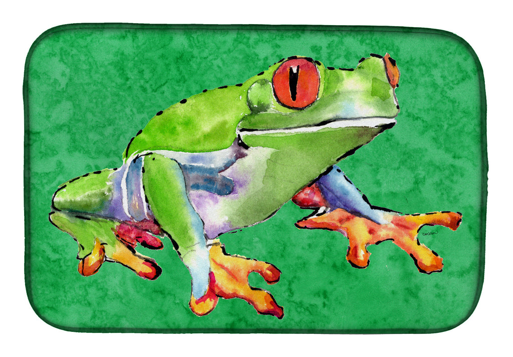 Frog Dish Drying Mat Absorbent Dish Drying Mat Pad for Kitchen Counter Dish Drainer Mat for Countertop, 14 x 21", Multicolor