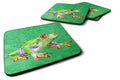Frog Foam Coasters Set of 4 Cup Coasters for Indoor Outdoor, Tabletop Protection, Anti Slip, Mouse pad Material