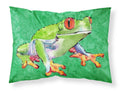 Frog Standard Pillowcase Lightweight Super Soft Easy Care Decorative Artwork Pillowcase, Standard