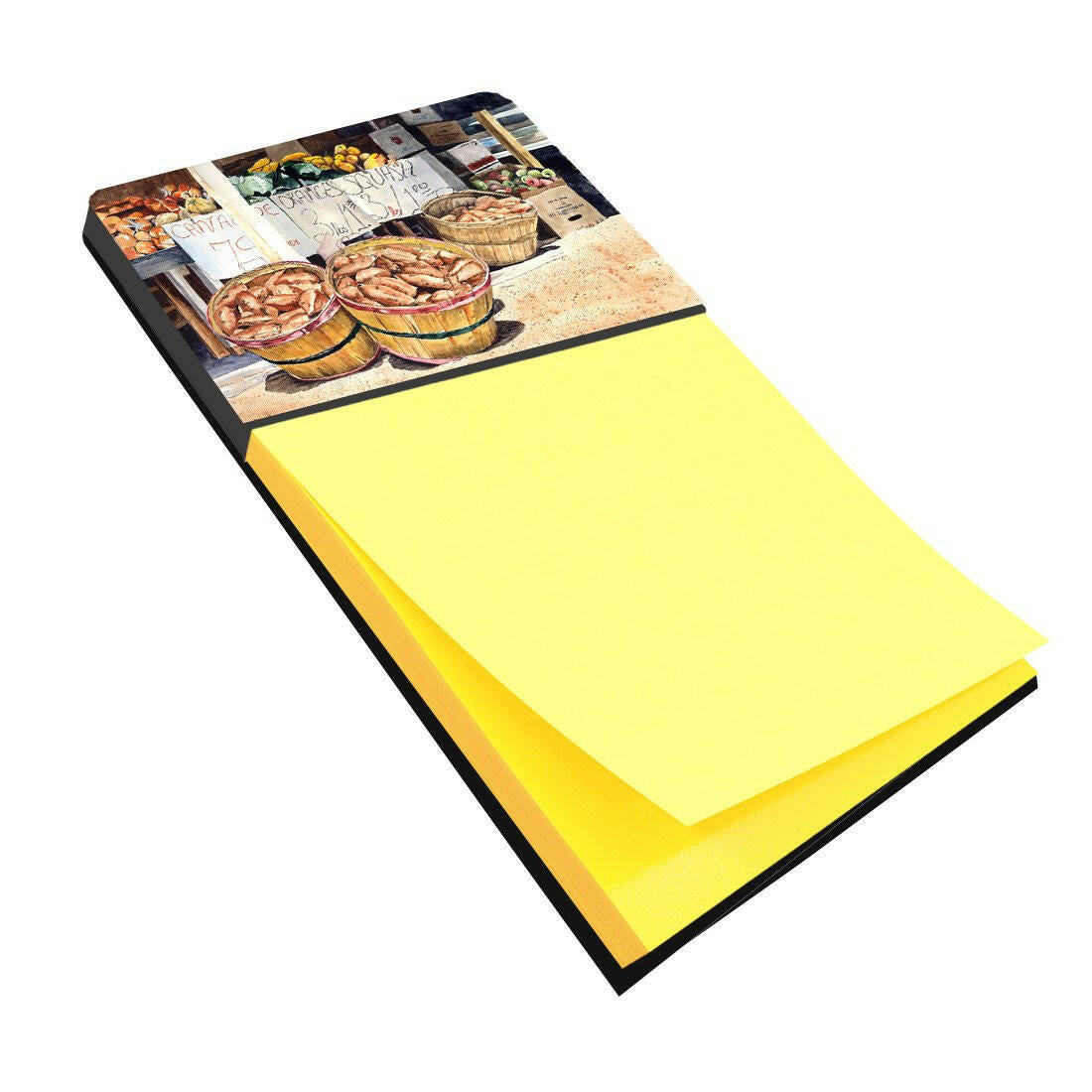 Sweet Potatoes Farmer's Market Watercolor Sticky Note Holder Refillable Dispenser Desk Accessory 3x3 Pad Gift