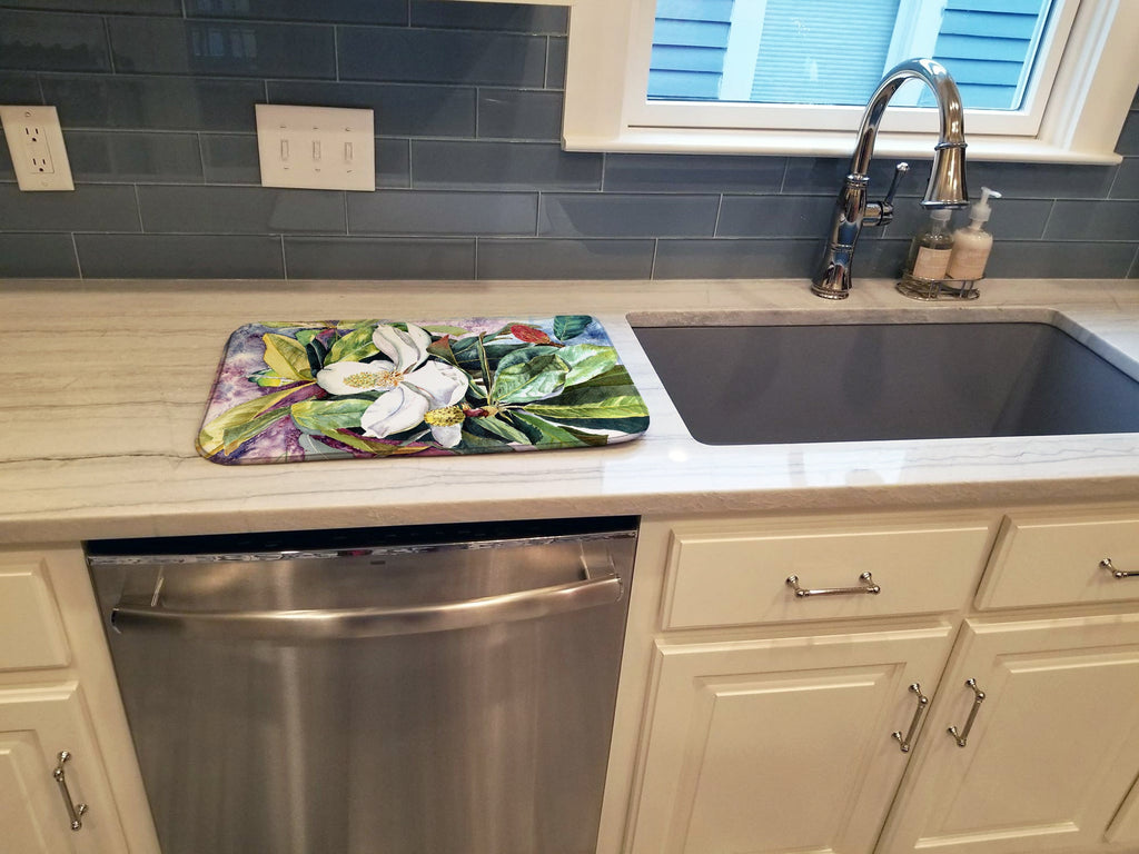 Magnolia Dish Drying Mat Absorbent Dish Drying Mat Pad for Kitchen Counter Dish Drainer Mat for Countertop, 14 x 21", Multicolor