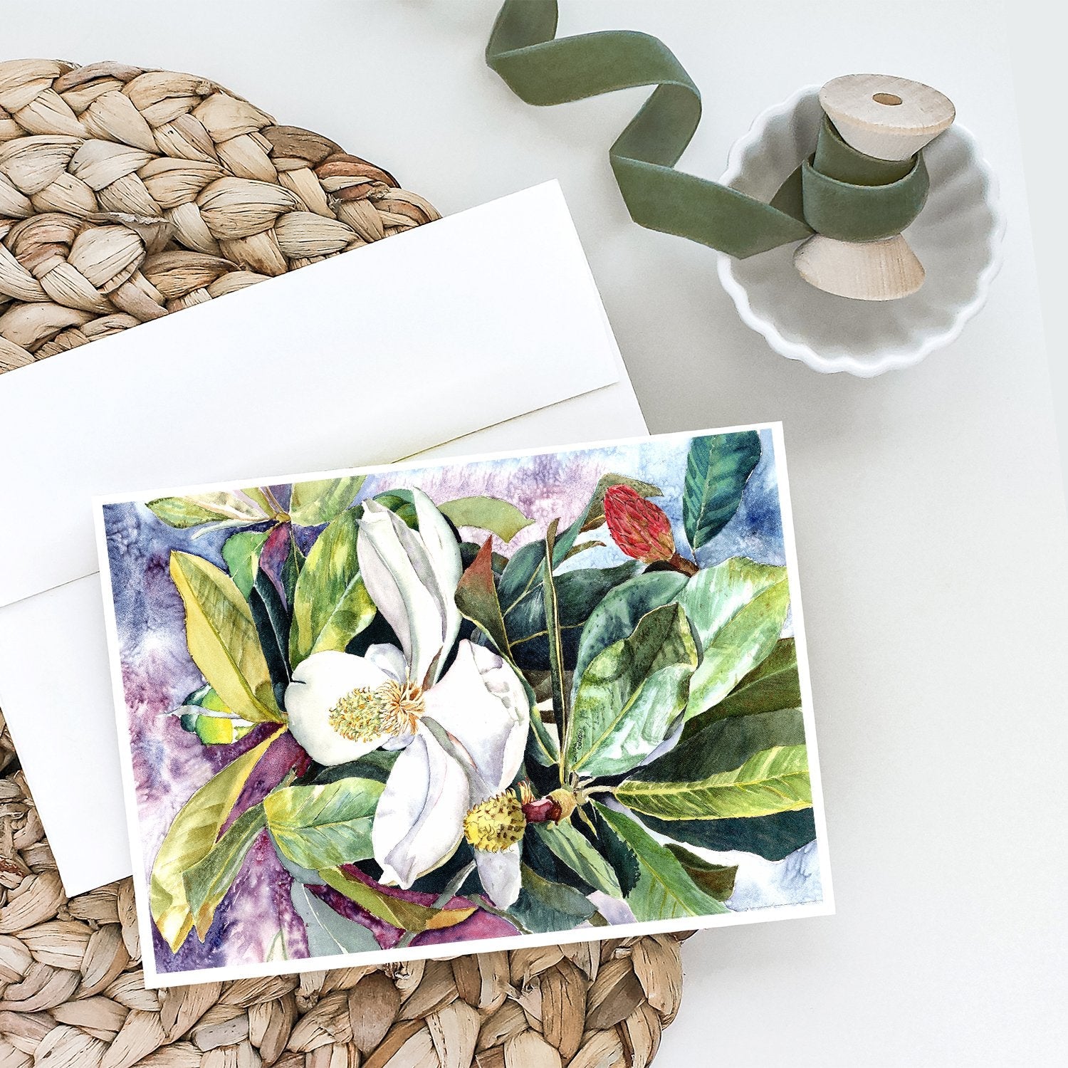 Magnolia Greeting Cards Pack of 8 Blank Cards with Envelopes Whimsical A7 Size 5x7