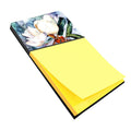 Magnolia Watercolor Sticky Note Holder Refillable Dispenser Desk Accessory 3x3 Pad Gift