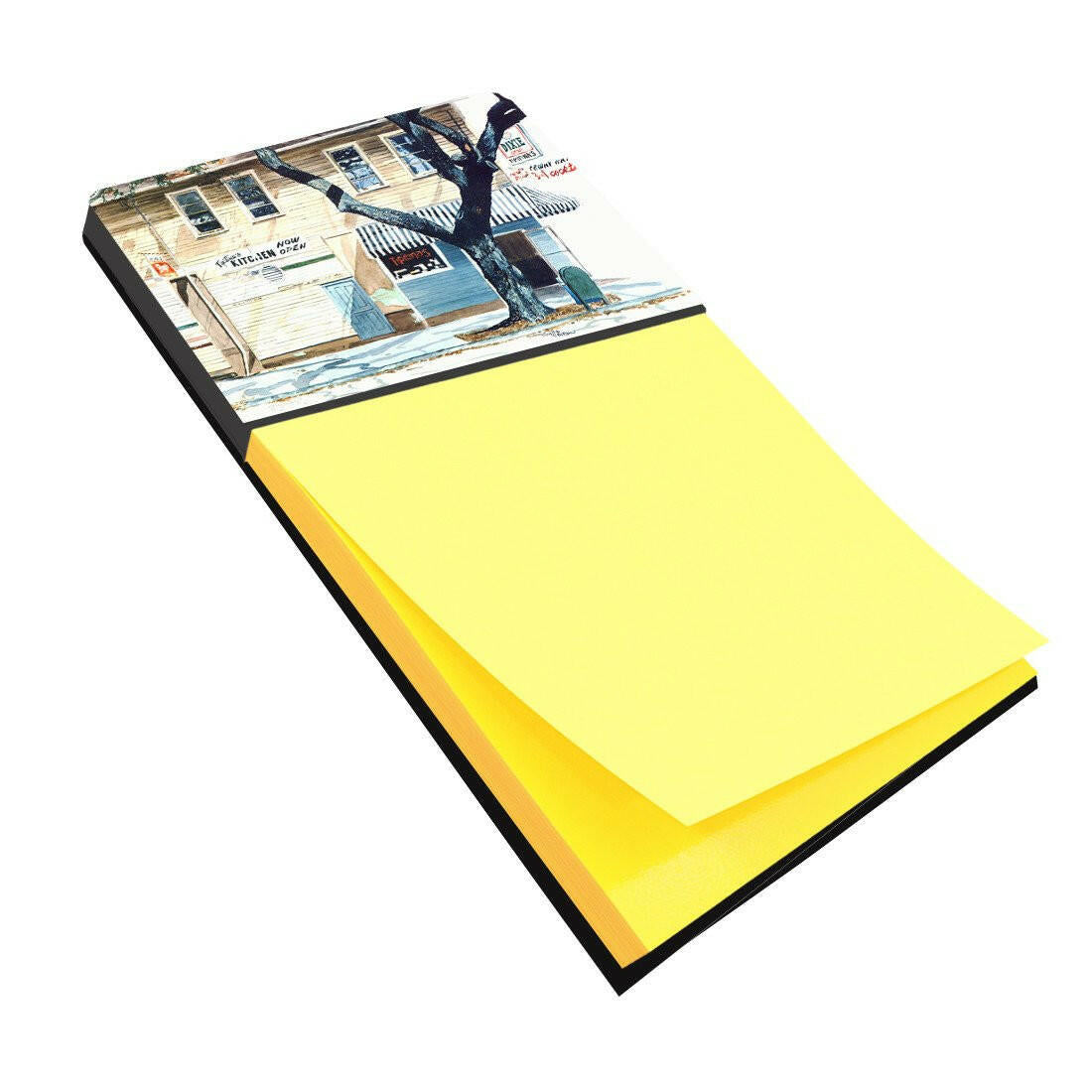 Tipitina's Watercolor Sticky Note Holder Refillable Dispenser Desk Accessory 3x3 Pad Gift