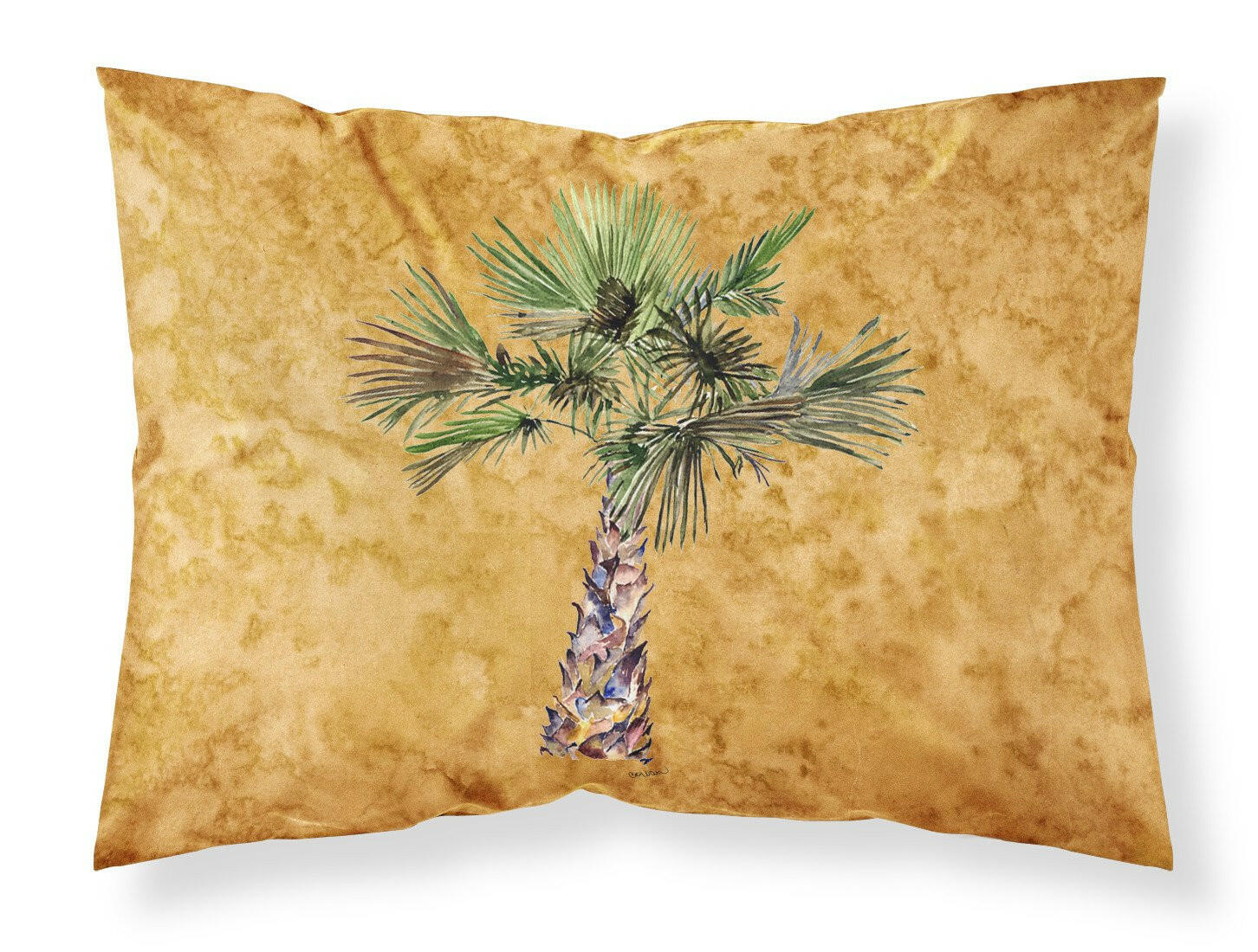 Palm Tree on Gold Standard Pillowcase Lightweight Super Soft Easy Care Decorative Artwork Pillowcase, Standard