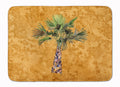 Palm Tree on Gold Memory Foam Kitchen Mat Machine Washable Anti-Fatigue Cushion Comfort Bath or Kitchen Rug