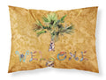 Welcome Palm Tree on Gold Standard Pillowcase Lightweight Super Soft Easy Care Decorative Artwork Pillowcase, Standard