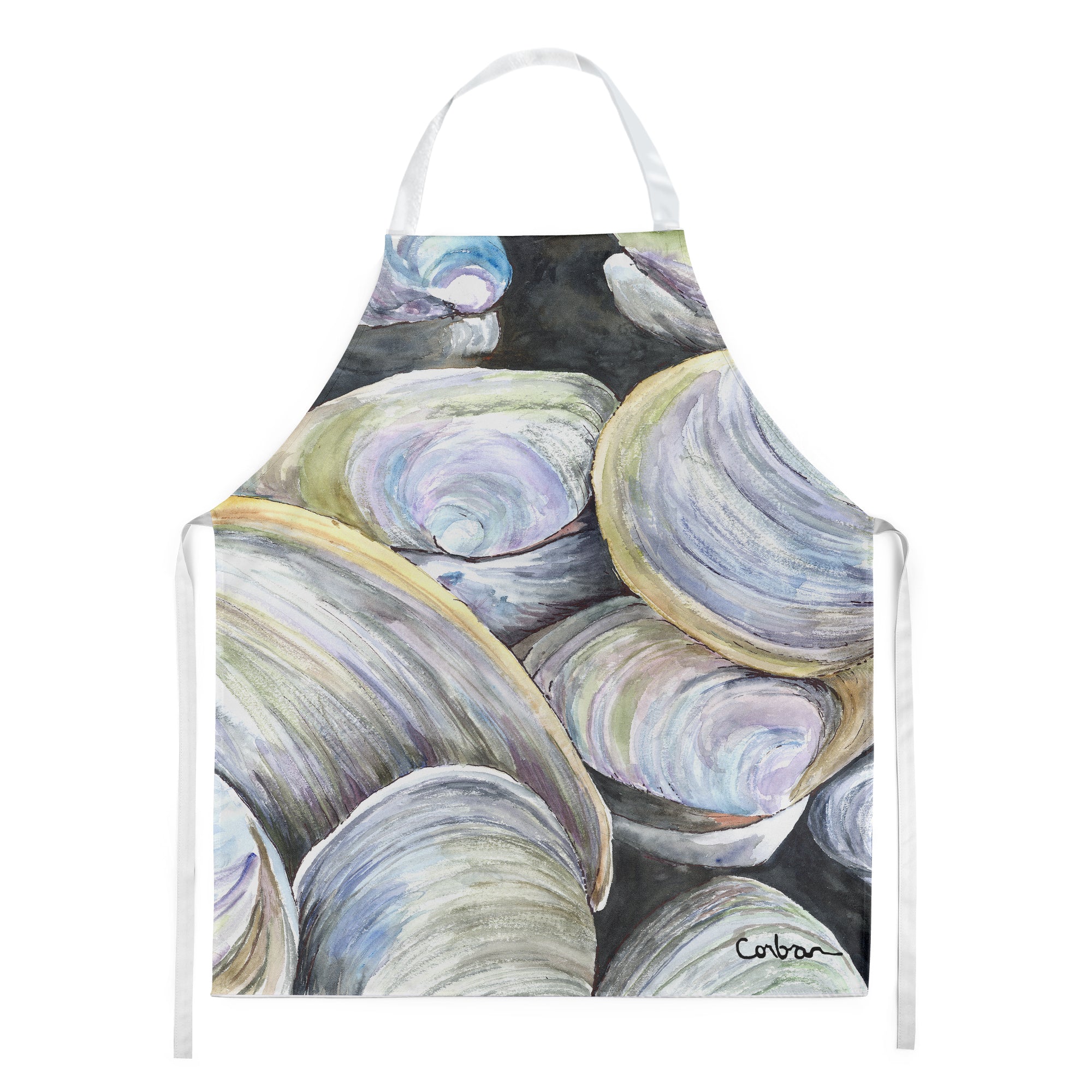 Clam Quahog Apron Cooking Kitchen Server Baking Crafts Gardening for Adult Women Men, Unisex, Large, Multicolor
