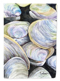 Clam Quahog House Flag 28x40 Porch Sleeve Pole Decorative Outside Yard Banner Artwork Wall Hanging, Polyester