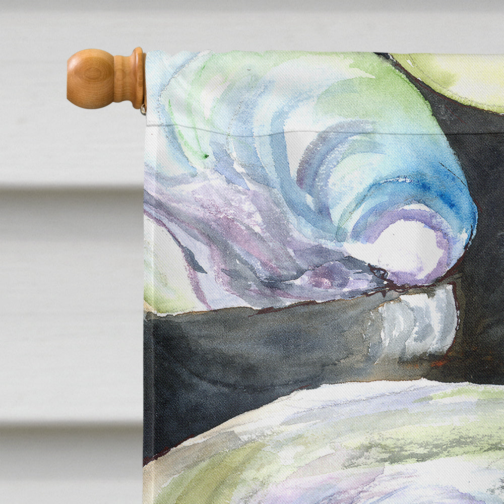 Clam Quahog House Flag 28x40 Porch Sleeve Pole Decorative Outside Yard Banner Artwork Wall Hanging, Polyester
