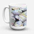 Clam Quahog Ceramic Coffee Mug 15 oz Decorative Large C Handle Mug Cup for Tea, Cocoa Hot Chocolate