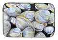 Clam Quahog Dish Drying Mat Absorbent Dish Drying Mat Pad for Kitchen Counter Dish Drainer Mat for Countertop, 14 x 21", Multicolor