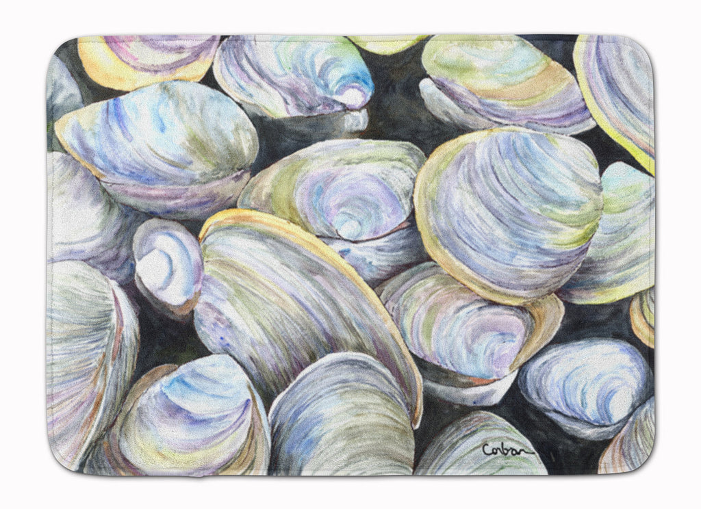 Clam Quahog Memory Foam Kitchen Mat Machine Washable Anti-Fatigue Cushion Comfort Bath or Kitchen Rug