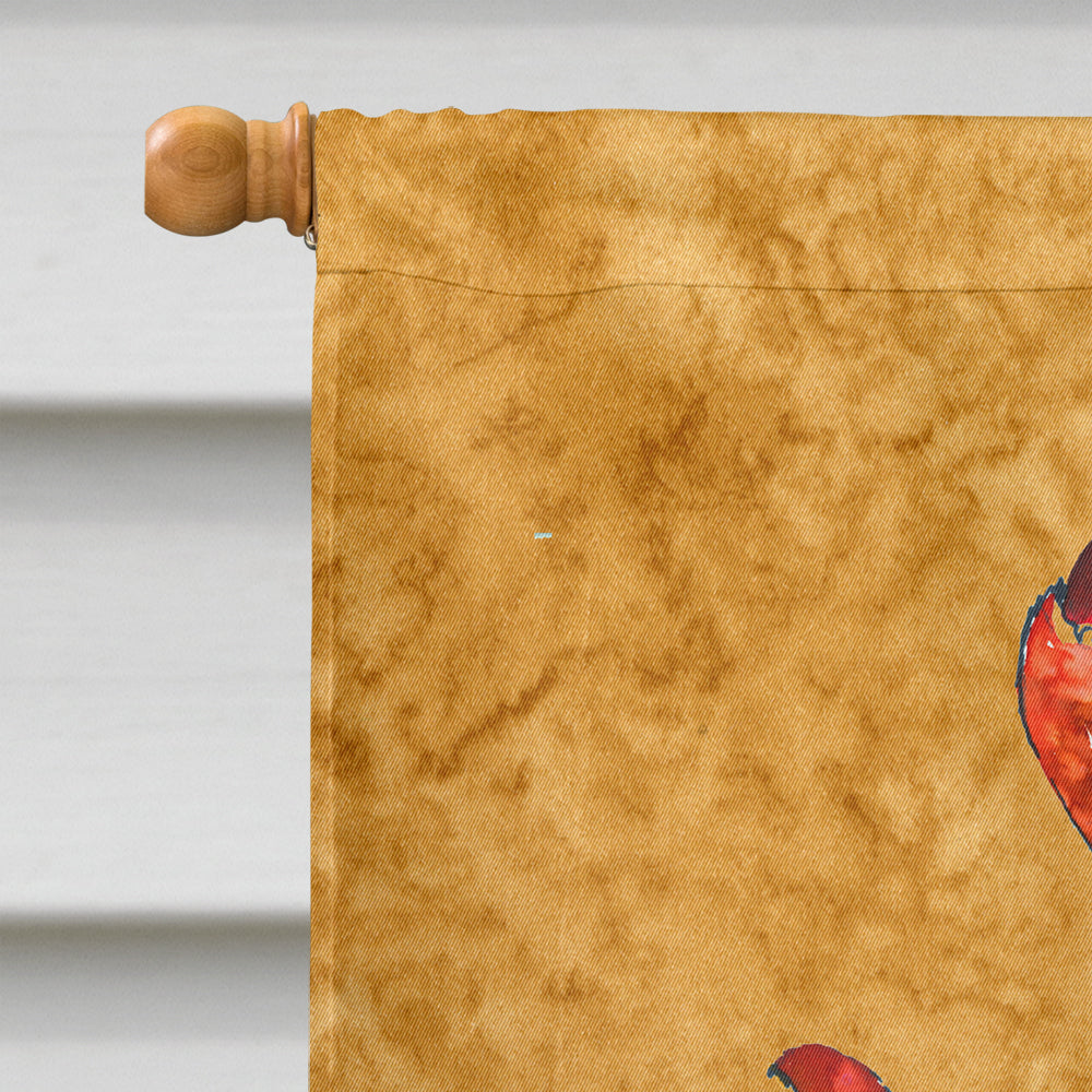 Lobster House Flag 28x40 Porch Sleeve Pole Decorative Outside Yard Banner Artwork Wall Hanging, Polyester