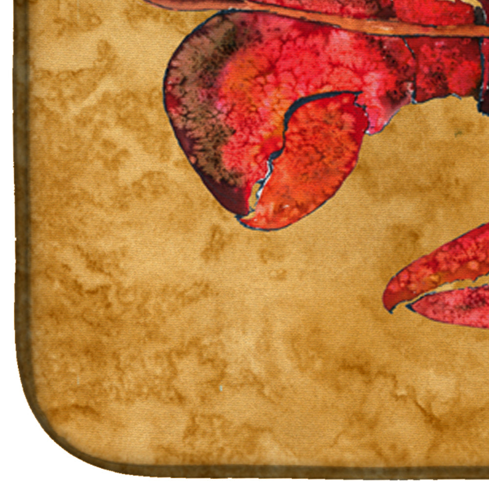 Lobster Dish Drying Mat Absorbent Dish Drying Mat Pad for Kitchen Counter Dish Drainer Mat for Countertop, 14 x 21", Multicolor