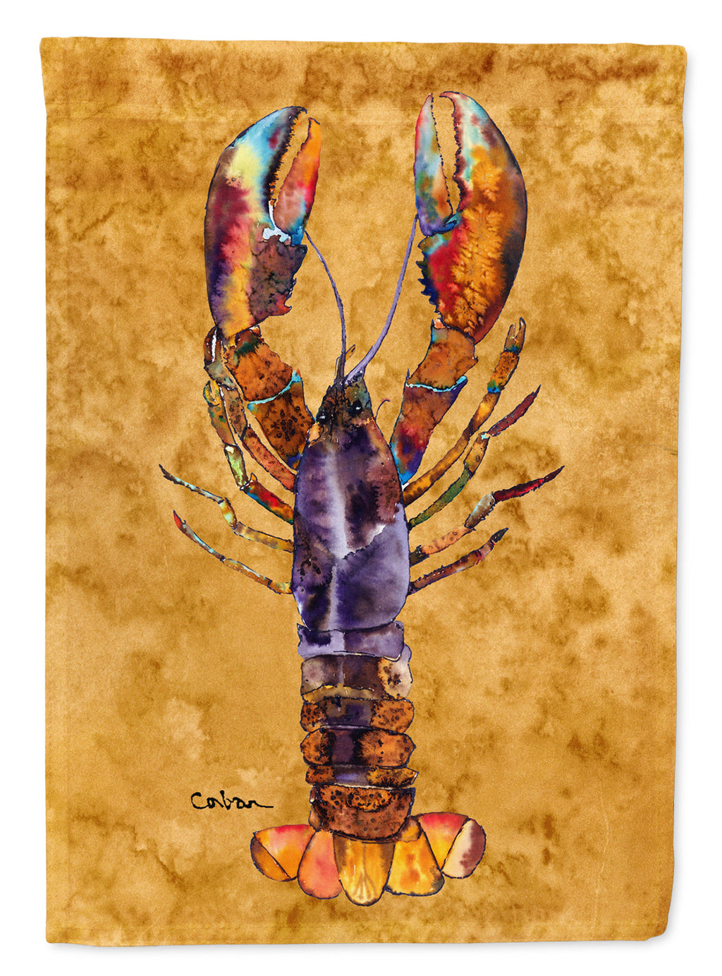 Lobster House Flag 28x40 Porch Sleeve Pole Decorative Outside Yard Banner Artwork Wall Hanging, Polyester