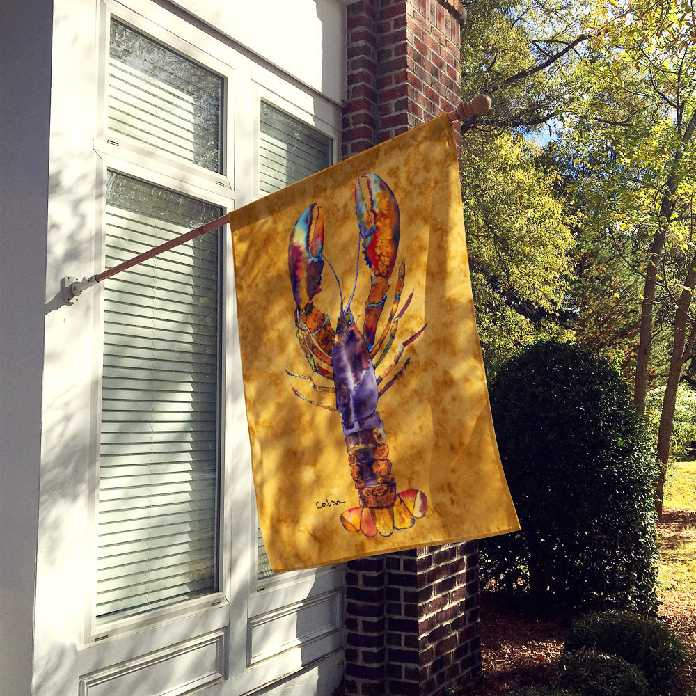 Lobster House Flag 28x40 Porch Sleeve Pole Decorative Outside Yard Banner Artwork Wall Hanging, Polyester