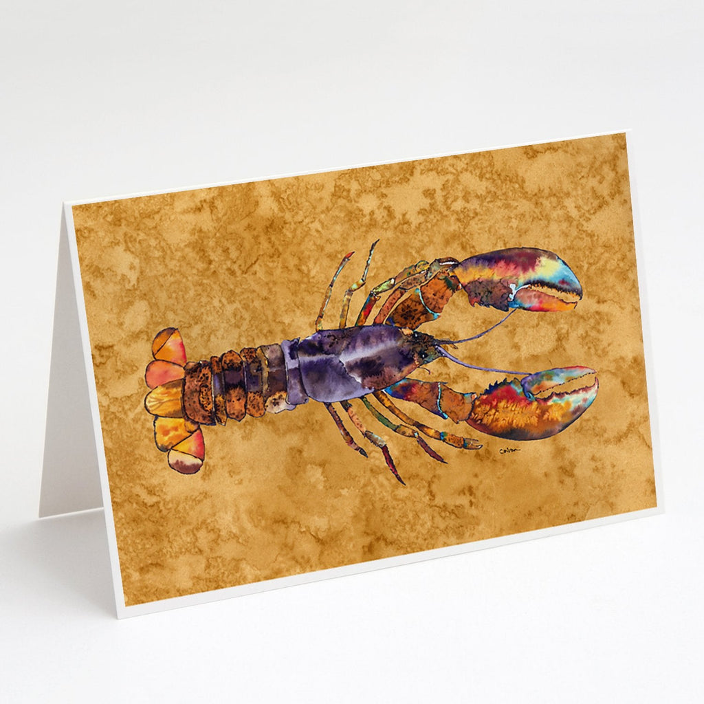 Lobster Greeting Cards Pack of 8 Blank Cards with Envelopes Whimsical A7 Size 5x7
