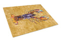 Lobster Cutting Board Tempered Glass Kitchen Cutting Surface, Heat Resistant Chopping, Non-Slip Feet, Food Prep & Serving