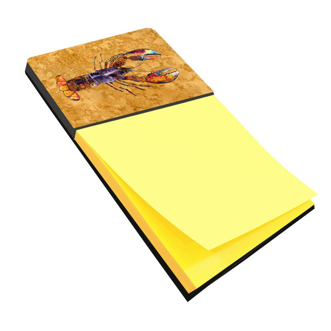 Lobster Watercolor Sticky Note Holder Refillable Dispenser Desk Accessory 3x3 Pad Gift