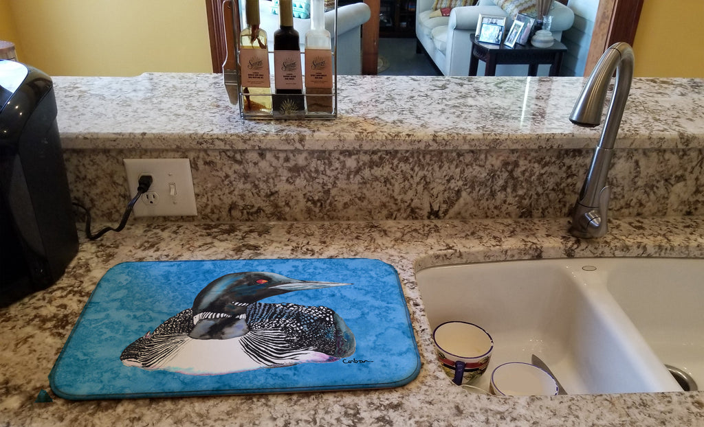 Loon Dish Drying Mat Absorbent Dish Drying Mat Pad for Kitchen Counter Dish Drainer Mat for Countertop, 14 x 21", Multicolor