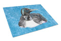 Loon Cutting Board Tempered Glass Kitchen Cutting Surface, Heat Resistant Chopping, Non-Slip Feet, Food Prep & Serving