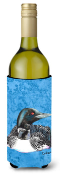 Loon Wine Bottle Hugger Gift Sleeve for Standard 750 ml Bottles, Insulated Reusable Also Fits Mini Shot & Pint Bottles