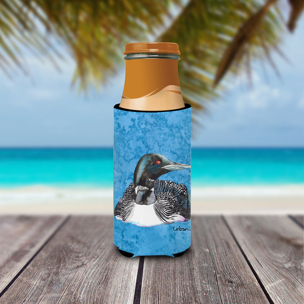 Loon Slim Can Hugger , Insulated Foam Hugger for 12 oz Slim Cans, Beer Bottles & Water Bottles, Printed in USA