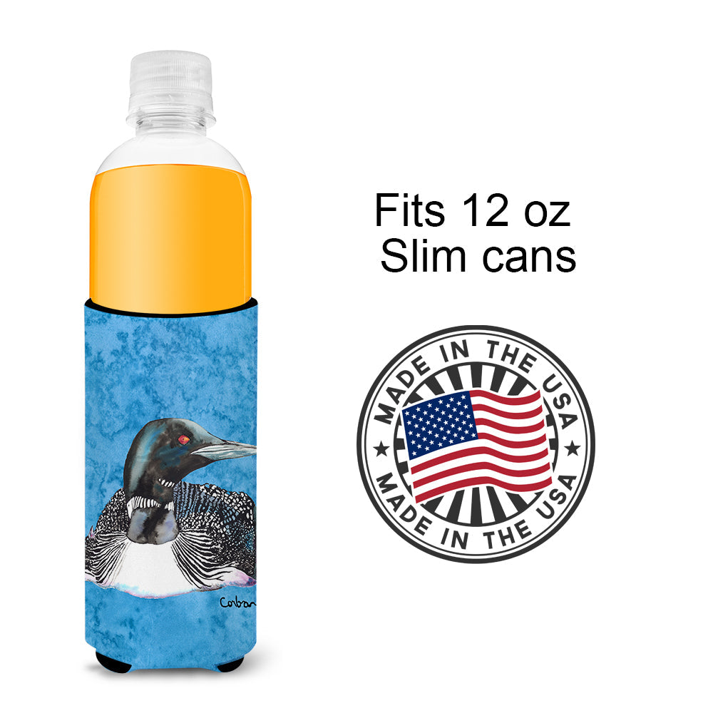 Loon Slim Can Hugger , Insulated Foam Hugger for 12 oz Slim Cans, Beer Bottles & Water Bottles, Printed in USA