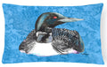 Loon Decorative Throw Pillow 12x16 Indoor Outdoor Accent Cushion, Fabric Cover with Insert for Sofa, Bed, Porch & Living Room