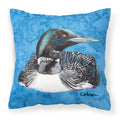 Loon Decorative Throw Pillow 14x14 Indoor Outdoor Accent Cushion, Fabric Cover with Insert for Sofa, Bed, Porch & Living Room