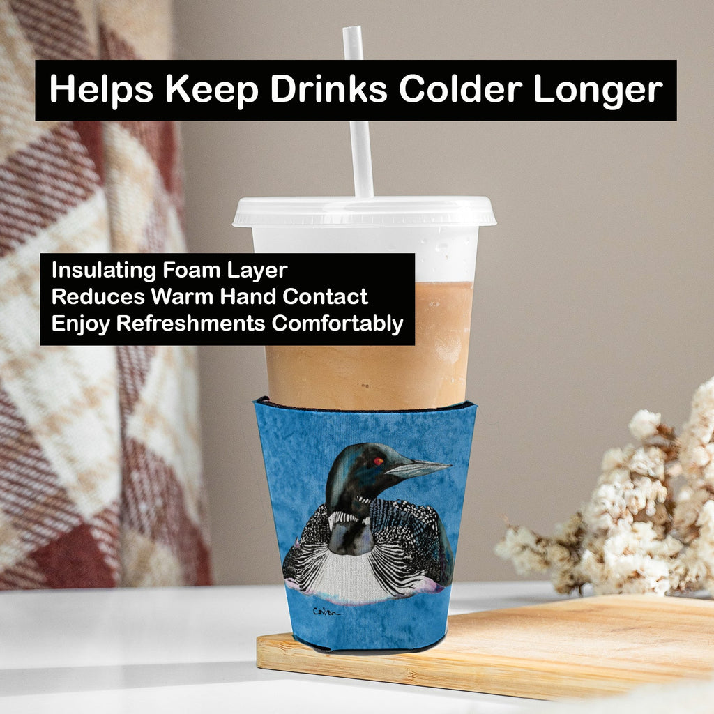 Loon Red Cup Hugger Sleeve for 16–22 oz Party Cups, Insulated Foam Drink Holder for Iced Coffee, Tailgate & BBQ Reusable