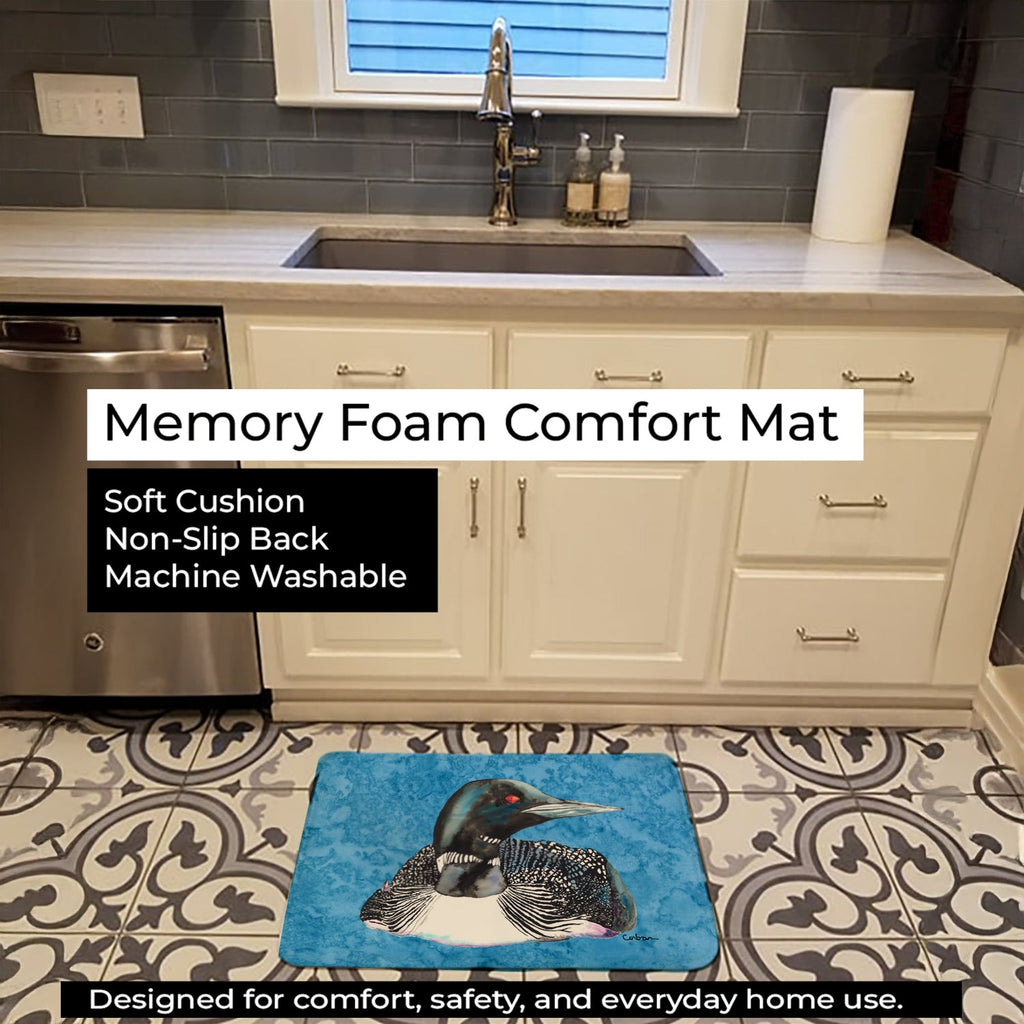 Loon Memory Foam Kitchen Mat Machine Washable Anti-Fatigue Cushion Comfort Bath or Kitchen Rug