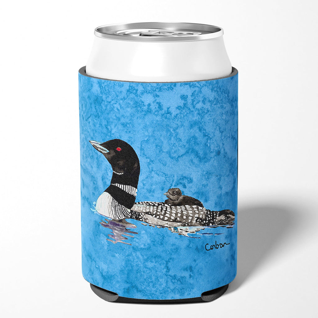 Momma and Baby Loon Can or Bottle Hugger Cooler Sleeve for Standard 12 oz Cans, Insulated Foam Beer & Soda Can Hugger Reusable