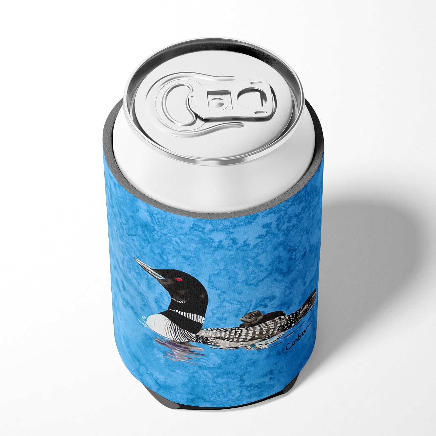 Momma and Baby Loon Can or Bottle Hugger Cooler Sleeve for Standard 12 oz Cans, Insulated Foam Beer & Soda Can Hugger Reusable